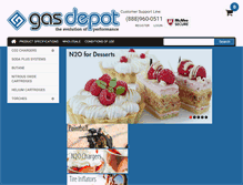 Tablet Screenshot of gas-depot.com